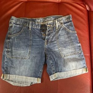GAP boyfriend shorts with button fly